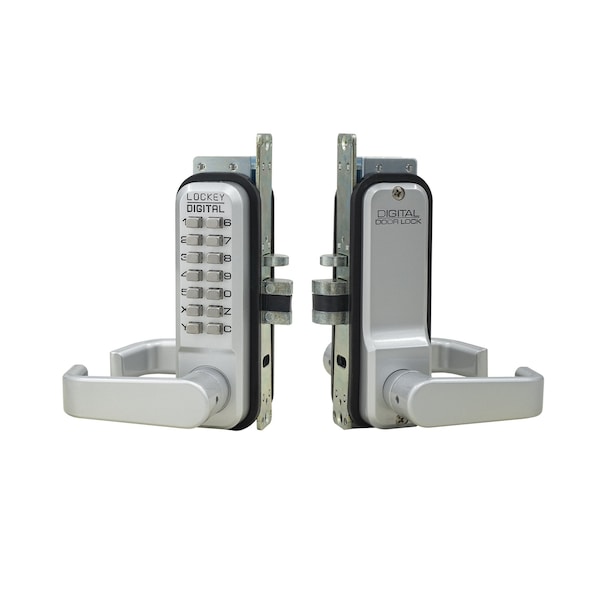 Lockey Mechanical Keyless Narrow Stile Lever Lock Single Combination White 2985-WH - main